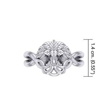 The Tree of Life Silver Puzzle Ring by Peter Stone Jewelry TRI2462 - Jewelry